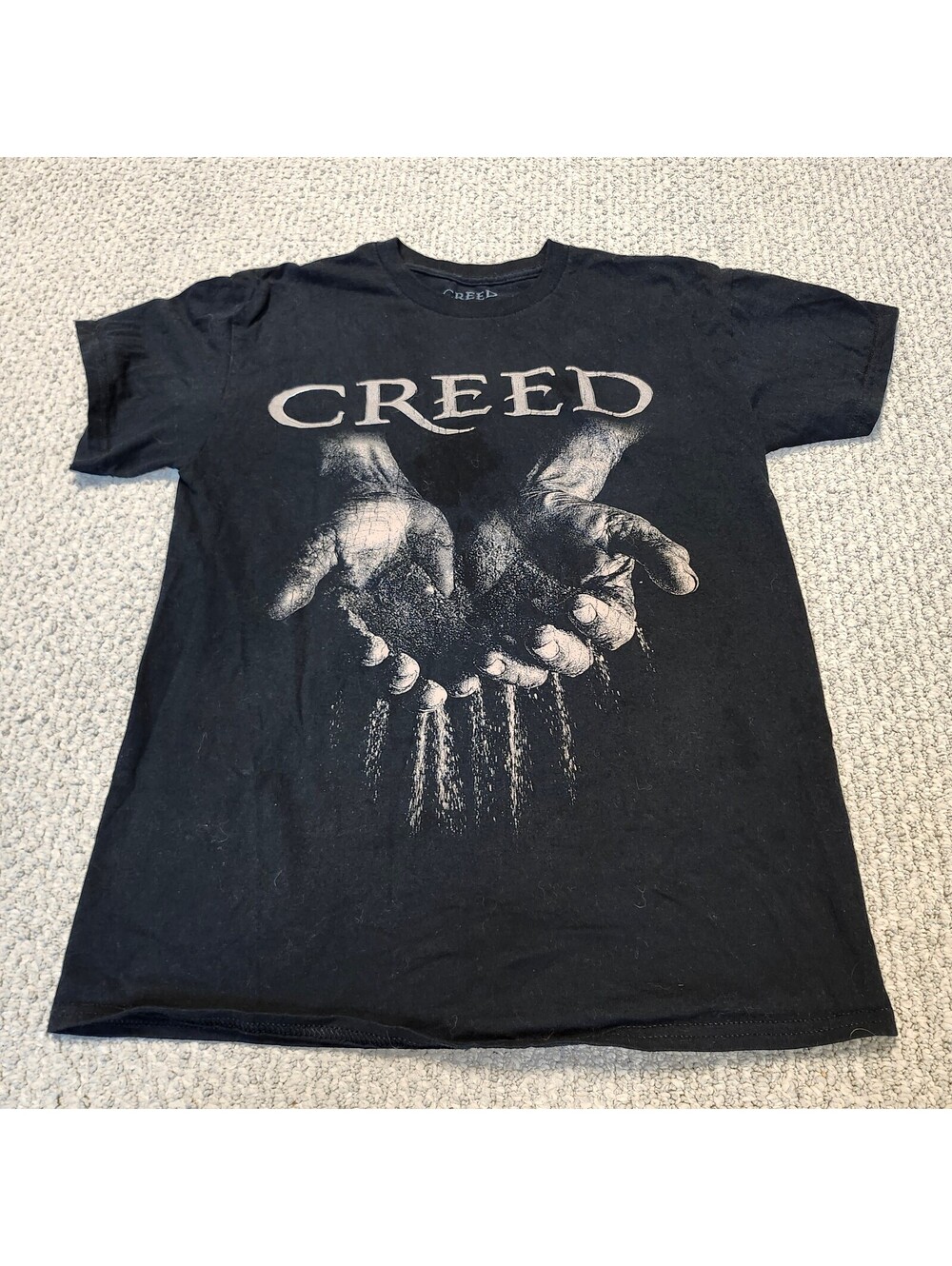 Creed Black Graphic Band T-Shirt Medium